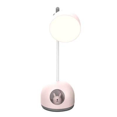 Lampe de bureau LED pour enfants avec chargement USB et dessin animé de poupée créative, soin des yeux pour la lecture 