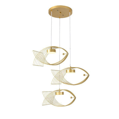 Modern Acrylic Fish Creative Design LED Chandelier