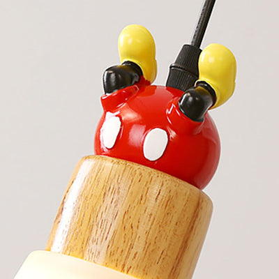 Modern Creative Cartoon Children's Wood Resin 1-Light Pendant Light