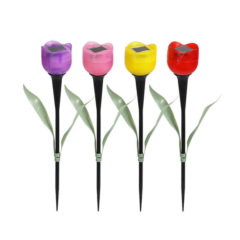 Modern Solar Tulip Flower Light LED Garden Decorative Ground Light