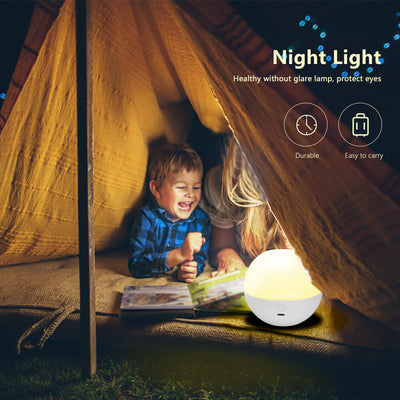 LED Rundkugel-Nachtlicht 16 Farben Fernbedienung Touch Tischlampe 