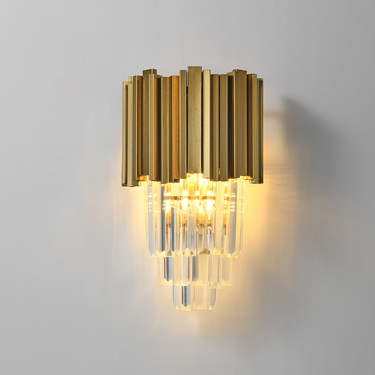Lámpara de pared de cristal de lujo nórdico de 1 luz 