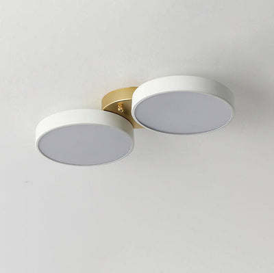 Modern Minimalist Round Iron Acrylic LED Flush Mount Ceiling Light