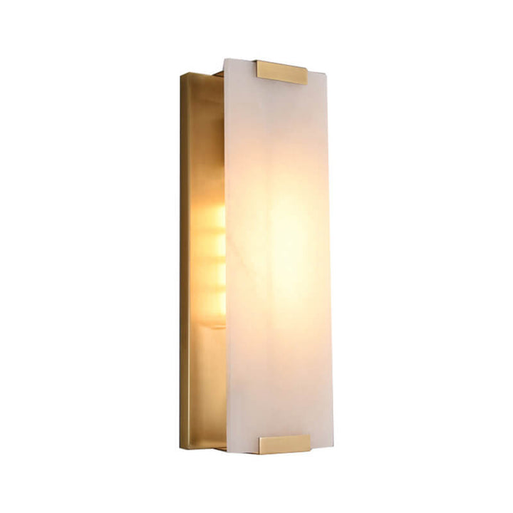 Diseño de Tira de Mármol de Cobre de Lujo Luz Nórdica Aplique de Pared de 3 Luces 