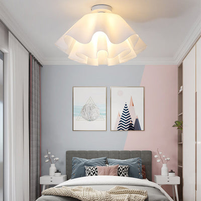 Modern Acrylic Scandinavian Style Petal 1-Light Flush Mount Light