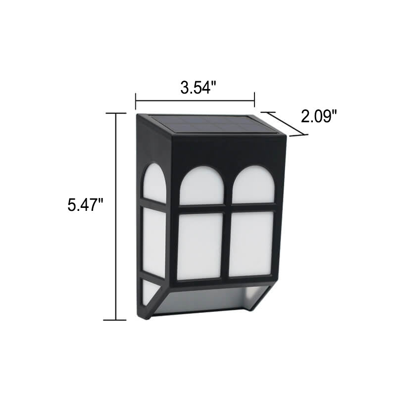 Solar Outdoor Fence Square RGB Farbe LED Zaun Wandlampe 