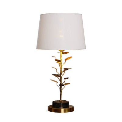 Modern Luxury Fabric Tree Branch Iron Base 1-Light Table Lamp