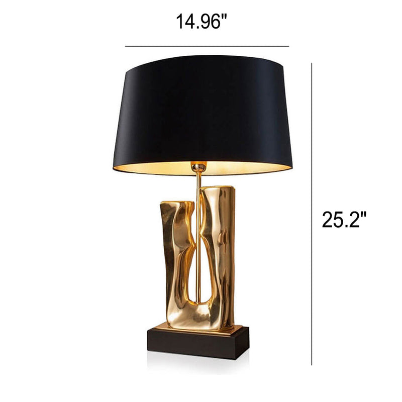 Lampe de table à 1 lumière en céramique créative nordique moderne 