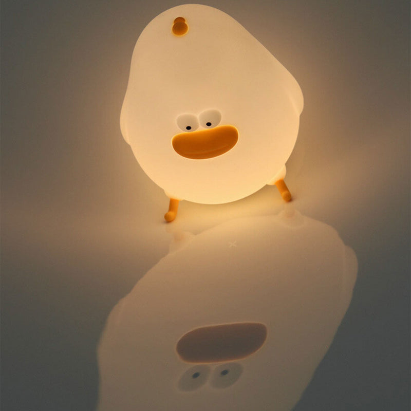 Cartoon LED Silicone Chick Night Light USB Table Lamp