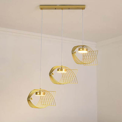 Modern Acrylic Fish Creative Design LED Chandelier