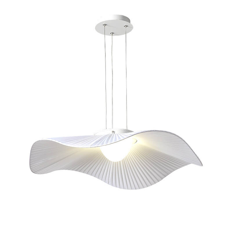 Modern Creative Cloth Lotus Leaf LED Semi-Flush Mount Light