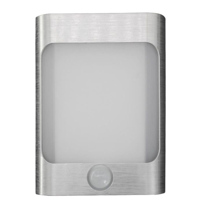 Lampe murale LED rechargeable USB en aluminium avec capteur corporel rectangulaire moderne 