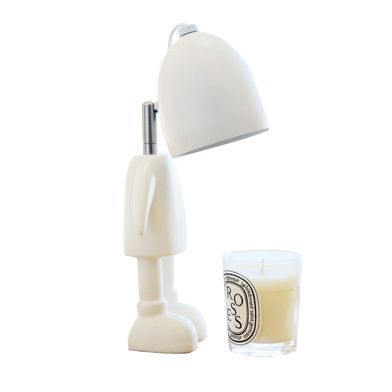 Conception de robot en résine créative LED Lampe de chevet Table de cire fondue 