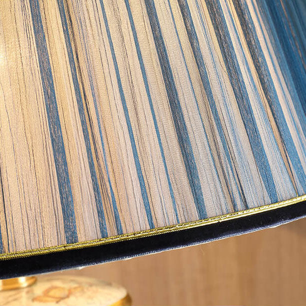 Lámpara de Mesa de Cerámica con Tela Pintada de Lujo Moderno de 1 Luz 
