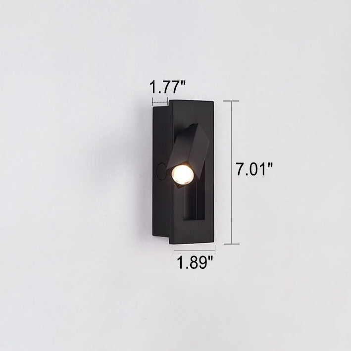 Moderne minimalistische LED-Wandleuchte aus Aluminium