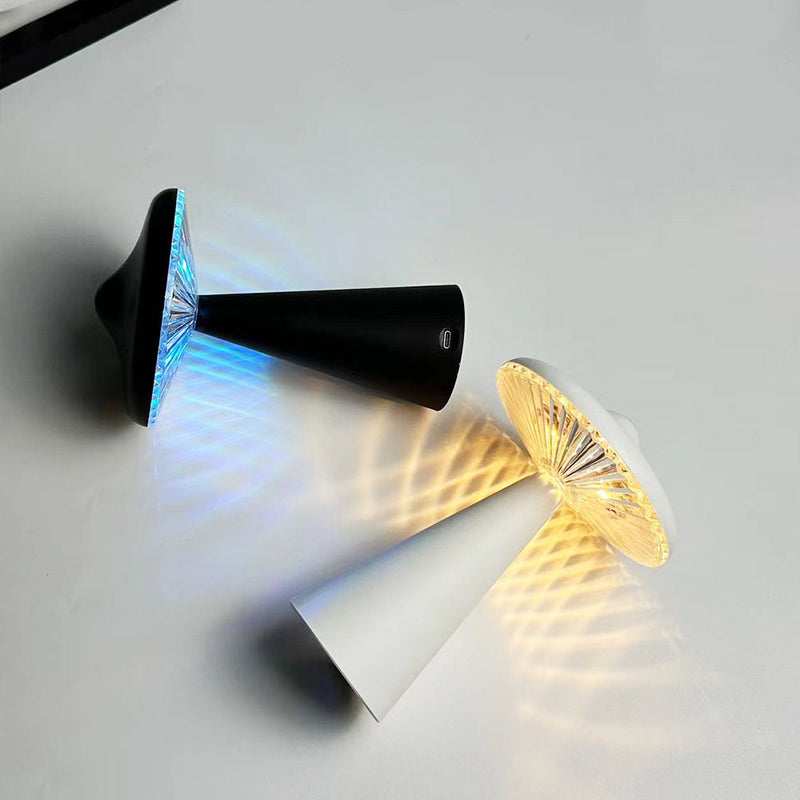 Lampe de Table LED Ambiante OVNI Champignon Créatif Moderne 