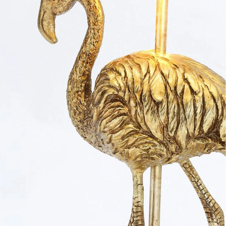 Lampe de Table 1 Lumière en Résine Flamant Rose de Luxe Nordique 