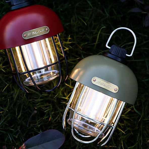 Modern Iron Portable Mushroom Shaped Camping LED Outdoor Light