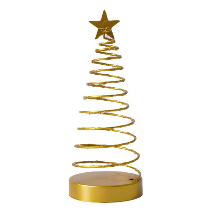 Moderne kreative Spiralstern-Weihnachtsdekorative Nachtlicht-Tischlampe 