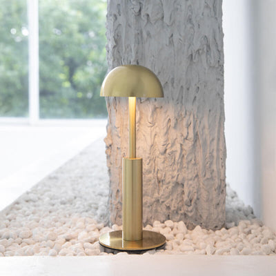 Simple Gold Dome USB Charging LED Table Lamp