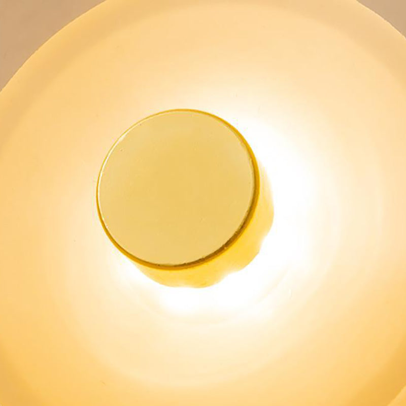 Contemporary Simplicity Iron Round Glass LED Wall Sconce Lamp For Living Room