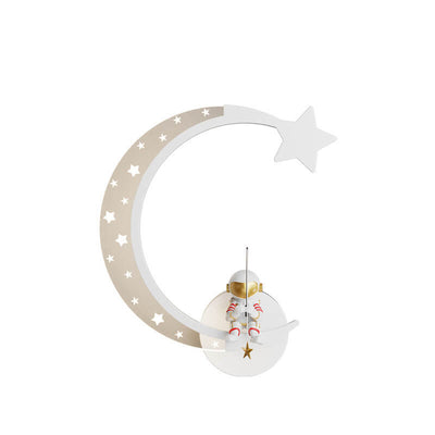 Creative Cartoon Astronaut Star Moon Kids LED Wall Sconce Lamp