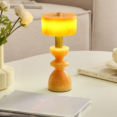 Modern Minimalist Iron Marble USB LED Table Lamp