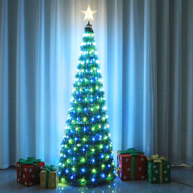 Lumières décoratives à LED USB pour arbre de Noël, décoration de vacances, lumières en fil de cuivre 