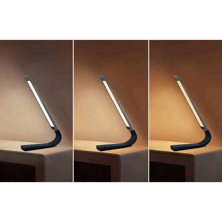 Lámpara de mesa de lectura LED recargable USB de metal plegable moderna para el cuidado de los ojos 