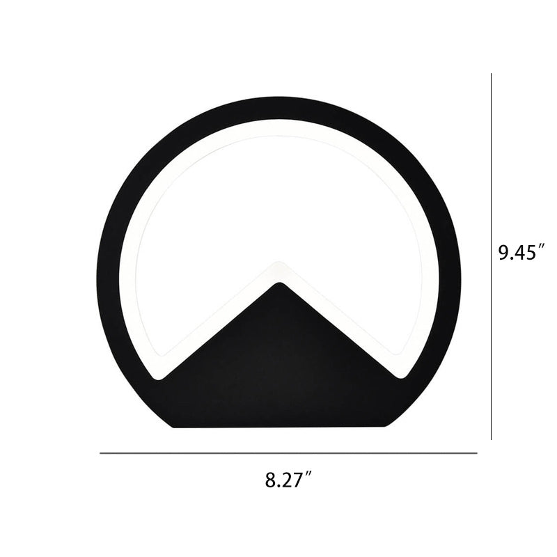 Nordische minimalistische runde geometrische LED-Wandleuchte