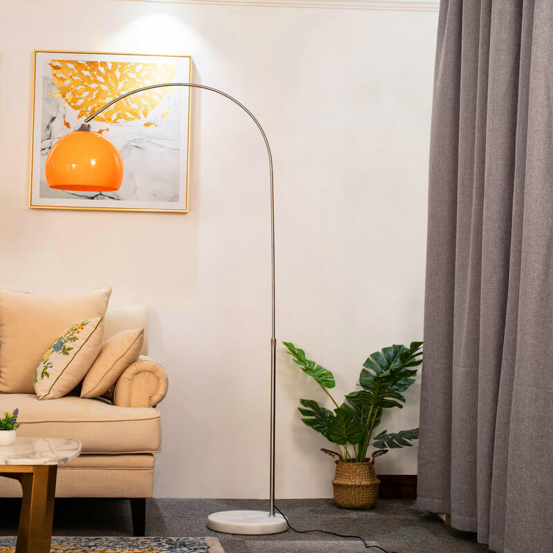 Moderne 1-flammige Stehlampe mit Angelruten-Lampenschirm aus Acryl 