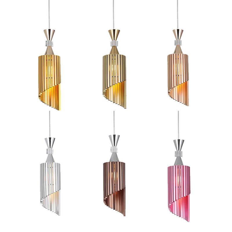 Nordisches Licht Luxus Minimalistisches Einfarbiges Aluminium 1-Licht Pendelleuchte 
