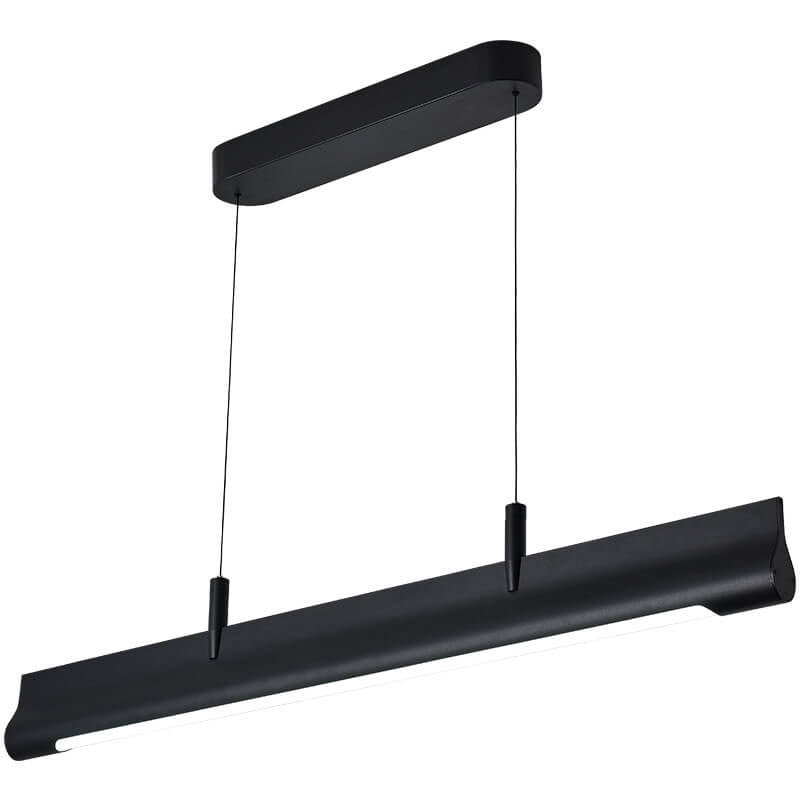 Nordic Minimalist Long Strip Island Light LED anhebbarer Kronleuchter