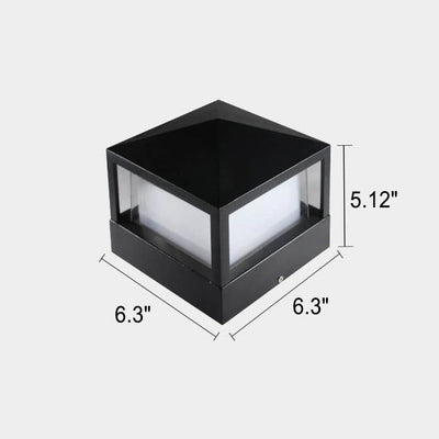 Applique murale LED carrée en aluminium acrylique étanche simple pour l'extérieur 
