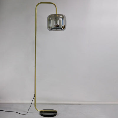Nordic Vintage Minimalist Iron Marble 1-Light Standing Floor Lamp