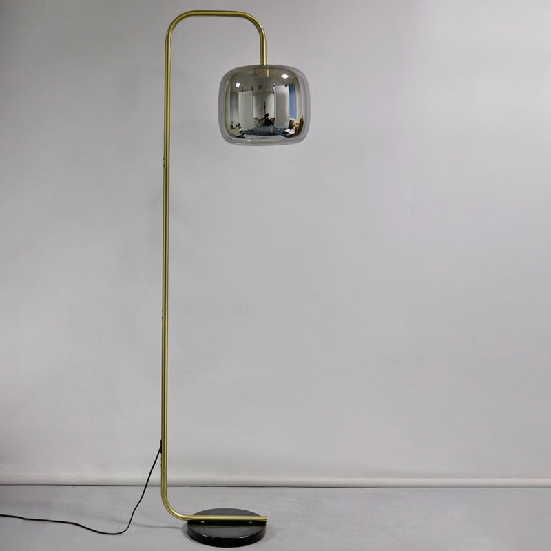 Nordische Vintage minimalistische Stehlampe aus Eisenmarmor mit 1 Leuchte 