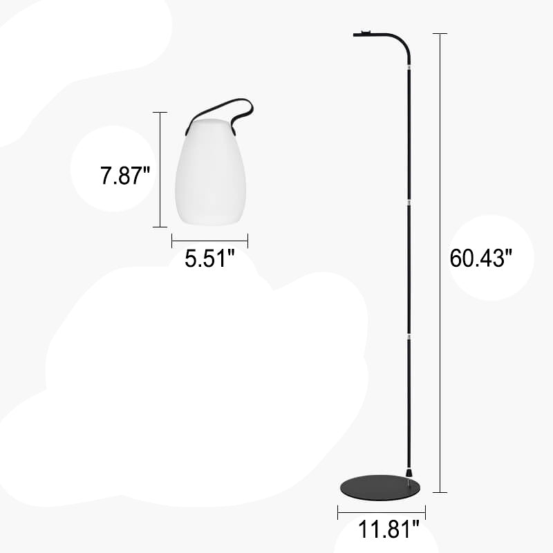 Modern Minimalist PE Handy Lamp Design LED Standing Floor Lamp