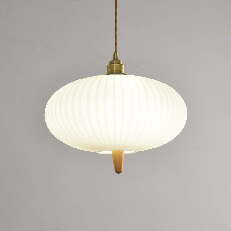 Japanese Style Retro Glass Ball 2-Light Pendant Light