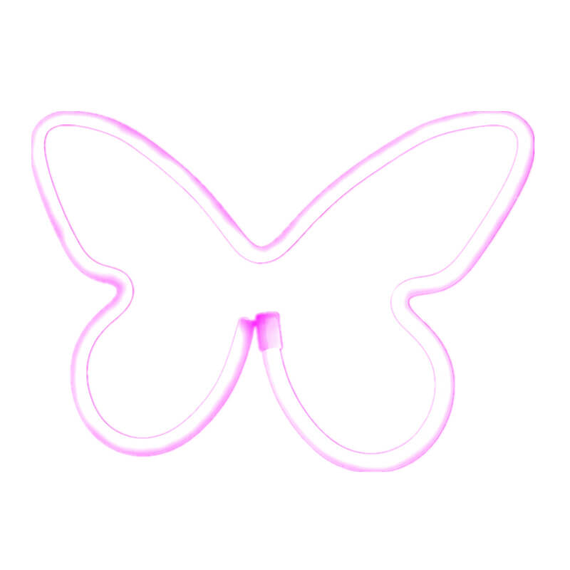 Contemporary Creative Butterfly PS LED USB Plug-In/Battery Decorative Neon Light For Bedroom