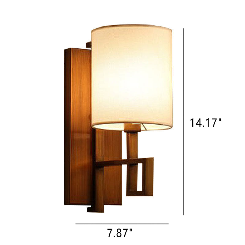 Chinese Retro Zen 1-Light Wall Sconce Lamp