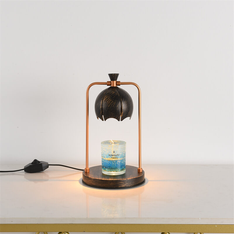 Modern Orchid Metal Aromatherapy Melting Wax 1-Light Table Lamp