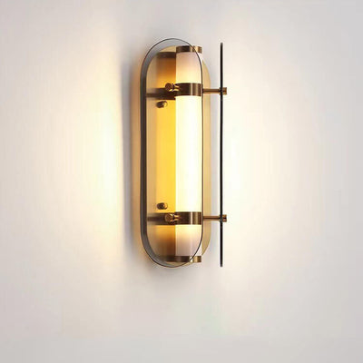 Scandinavian Minimalist Light Luxury Glass LED Wall Sconce Lamp