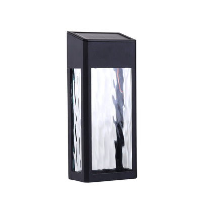 Solar Rectangular LED Outdoor Garden Glass Light