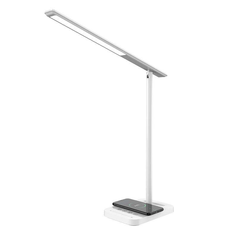 Lampe de bureau tactile LED rechargeable sans fil pliable pour soins oculaires simples et modernes 