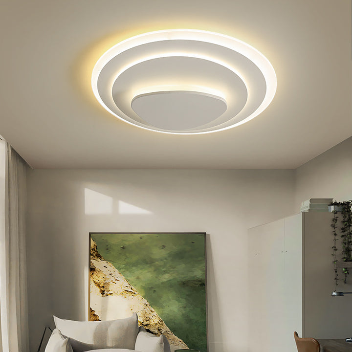 Nordische einfache geometrische Schmiedeeisen Acryl LED Unterputz Deckenleuchte 