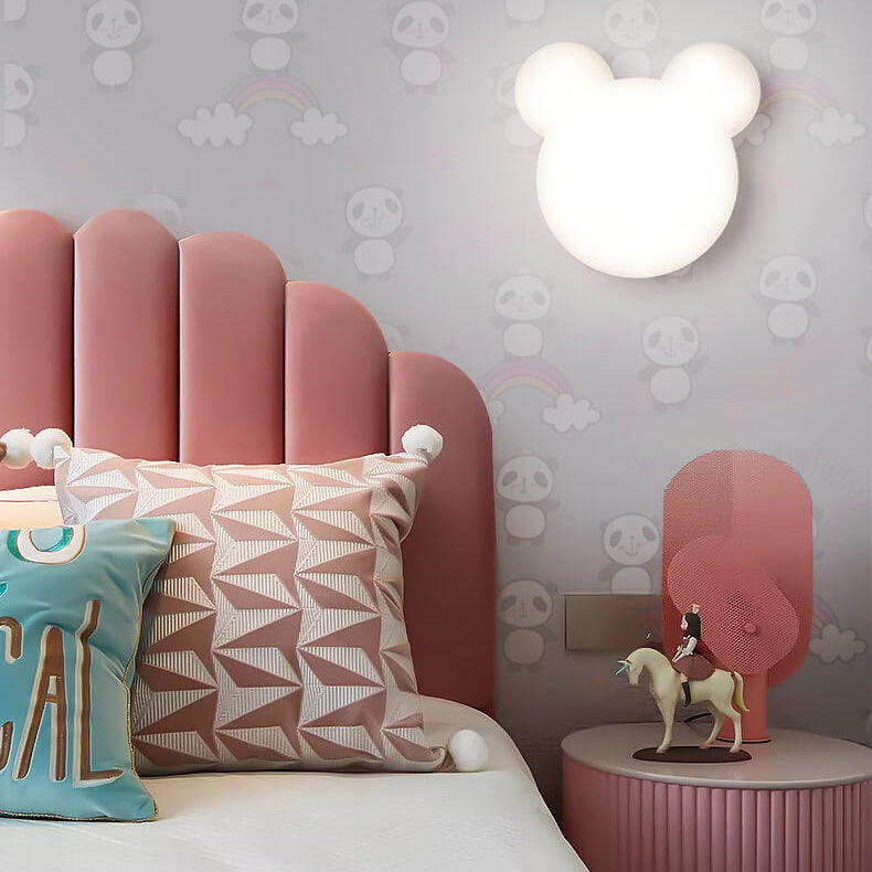 Cartoon Minimalist Bear Shape LED Wall Sconce Lamp