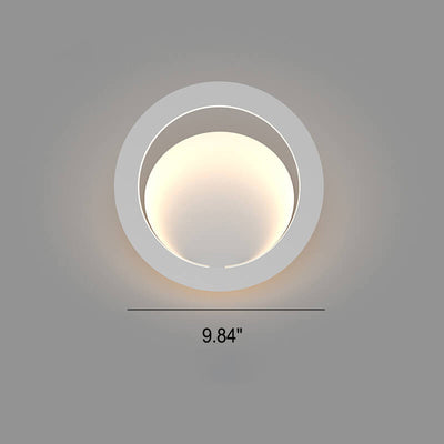 Modern Simple Square Round Geometry LED Wall Sconce Lamp