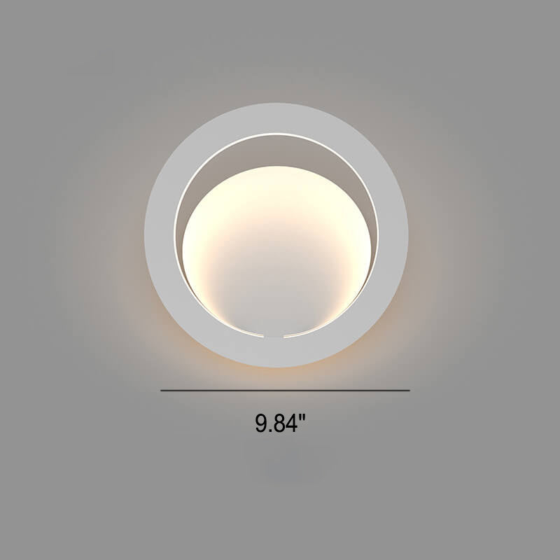 Modern Simple Square Round Geometry LED Wall Sconce Lamp