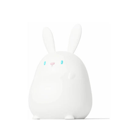 Lampe de bureau LED avec veilleuse USB tactile en silicone en forme de petit lapin 