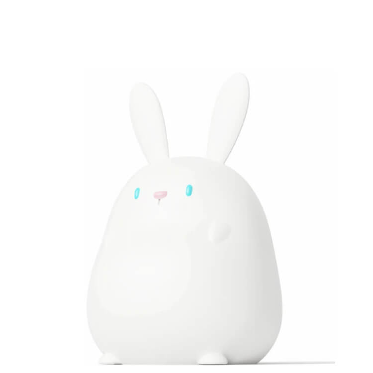 Lampe de bureau LED avec veilleuse USB tactile en silicone en forme de petit lapin 